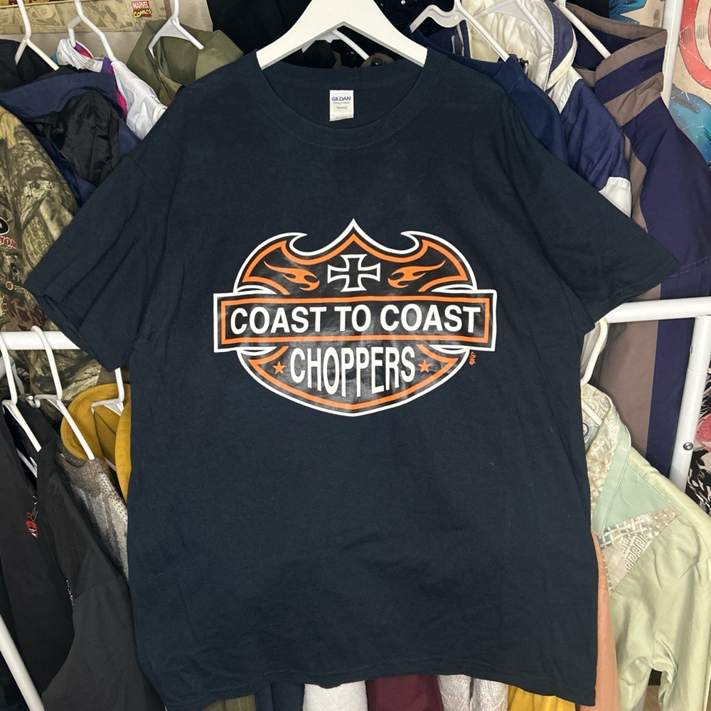 Coast to coast choppers biker tee Large